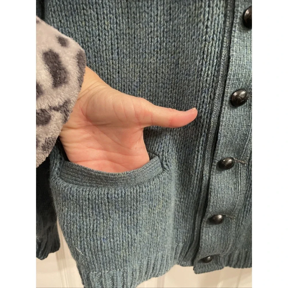 Vintage 1950s M Manhattan Mohair Blend Cardigan Sweater USA HTF Prop Classic - Picture 7 of 11